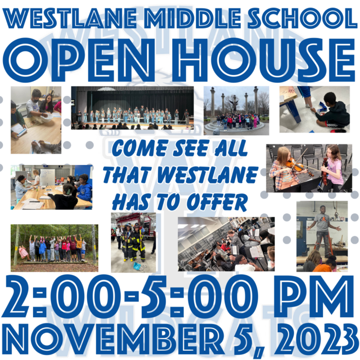 WESTLANE MIDDLE SCHOOL open house